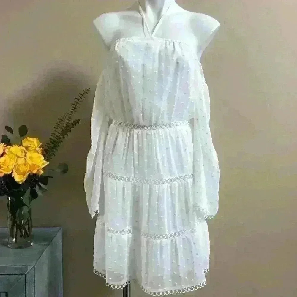 Gianni Bini White Off shoulder Dress - Picture 6 of 10
